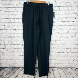 Jockey Woven Sport Pant Black Zippered Cuff Size Lage NWT